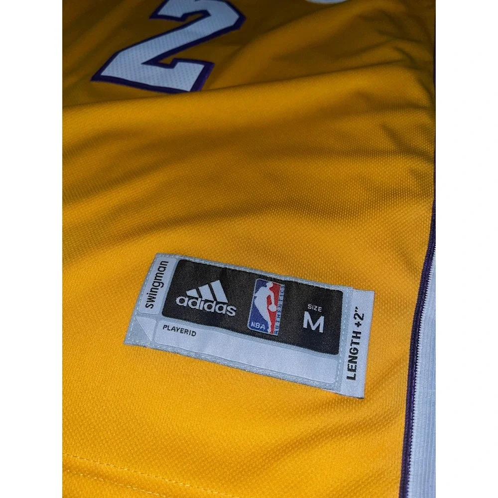 Adidas NBA Los Angeles Lakers Lonzo Ball 2 Swingman Jersey Gold Mens Medium